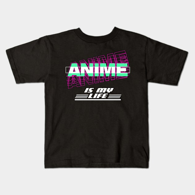 Anime is my Life für Anime Fans Kids T-Shirt by MzumO